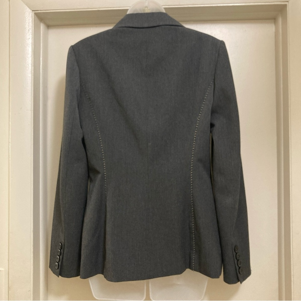 Classiques Entier Woman Grey Three Button Jacket Blazer - Picture 5 of 11